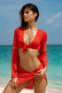 Luli Fama Luli Chic Bell Sleeve Crop Top